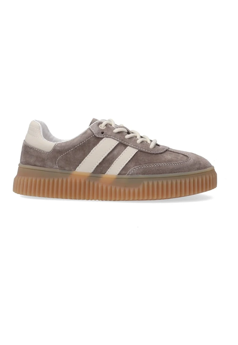 Pantofi sport din piele intoarsa cu talpa striata