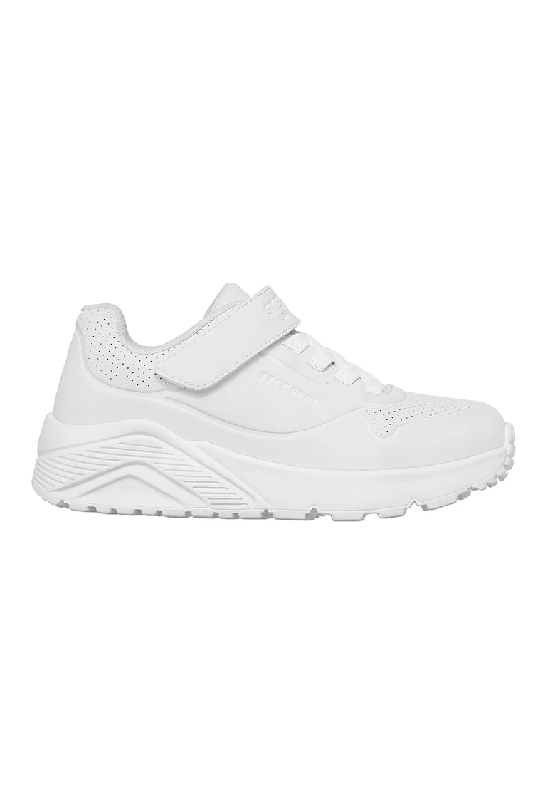 Pantofi sport de piele ecologica Uno Lite Vendox, Alb