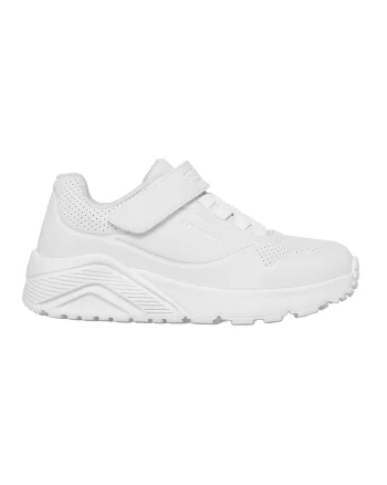 Pantofi sport de piele ecologica Uno Lite Vendox, Alb