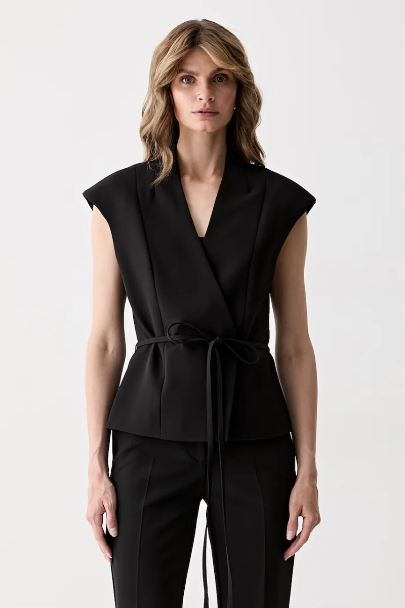 Marciano by Guess vestă cu două rânduri de nasturi pentru femei JASMINE
