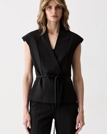 Marciano by Guess vestă cu două rânduri de nasturi pentru femei JASMINE
