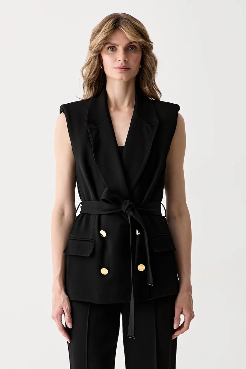 Marciano by Guess vestă cu două rânduri de nasturi pentru femei cu vâscoză RASHIDA