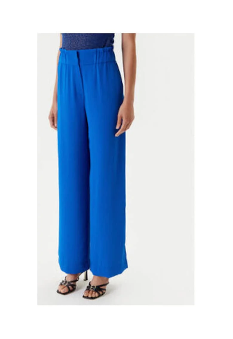 Pantaloni dama,  MORGAN-242-PBIRD 1018 SAFIR M, 100% poliester, albastru