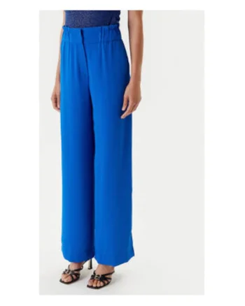 Pantaloni dama,  MORGAN-242-PBIRD 1018 SAFIR M, 100% poliester, albastru