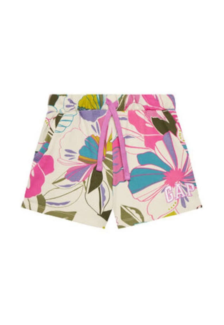 Pantaloni dama  cu logo floral, Multicolor