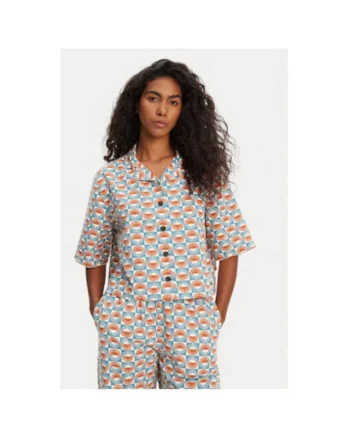 Camasa dama  EQWWT03144, Bumbac, Multicolor, Multicolor