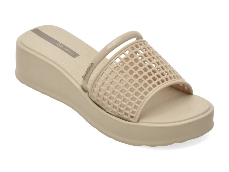 Papuci IPANEMA bej, ESSENCE, din pvc