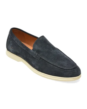 Mocasini ALDO bleumarin, DOLAN 410, din piele intoarsa