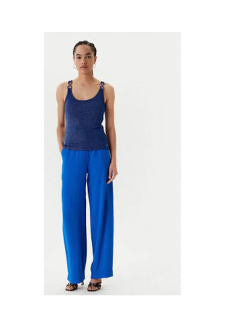 Pantaloni dama,  MORGAN-242-PBIRD 1018 SAFIR poliester, albastru, Albastru