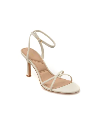 Sandale elegante ALDO albe, MARBELA 121, din piele naturala