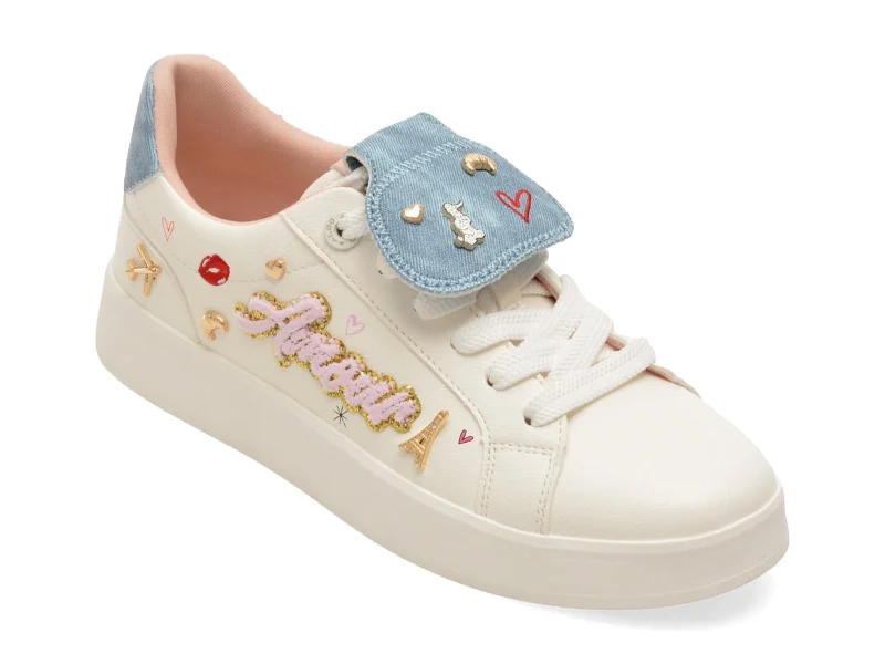 Pantofi sport ALDO albi, FRENCHIE 107, din piele ecologica