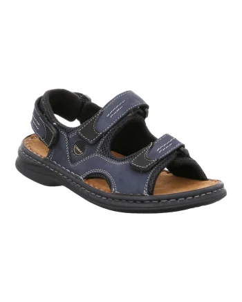 Sandale Franklyn,  Velcro, Albastru inchis