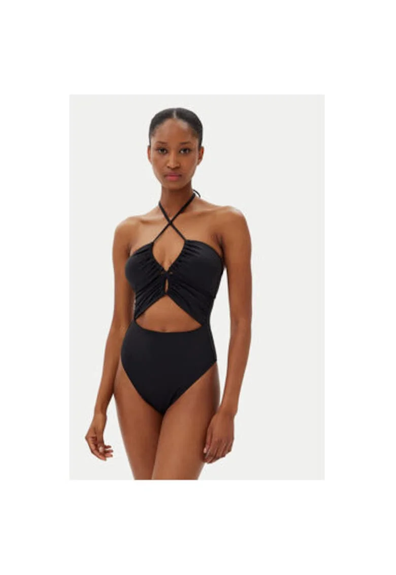 Costum de baie dama  EBJX100105, Sintetic, Negru, Negru