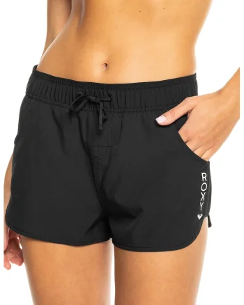 Pantaloni de scurti de baie cu snur Wave 2, Negru