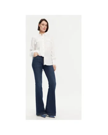 Camasa dama  53-7006, Viscoza/Rayon, Alb, Alb