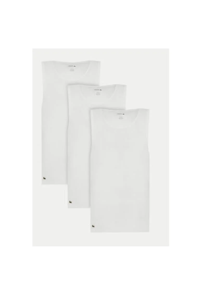 Set de 3 maiouri barbati  TH9009, Sintetic, L INTL, Alb