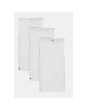 Set de 3 maiouri barbati  TH9009, Sintetic, L INTL, Alb