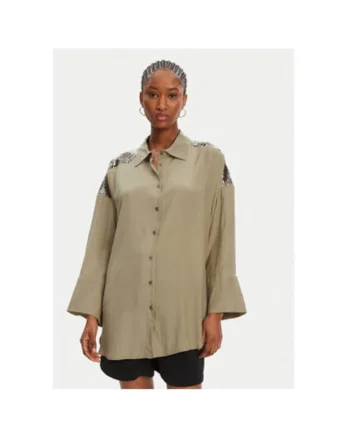Camasa dama  53-7027, Rayon/In, Verde