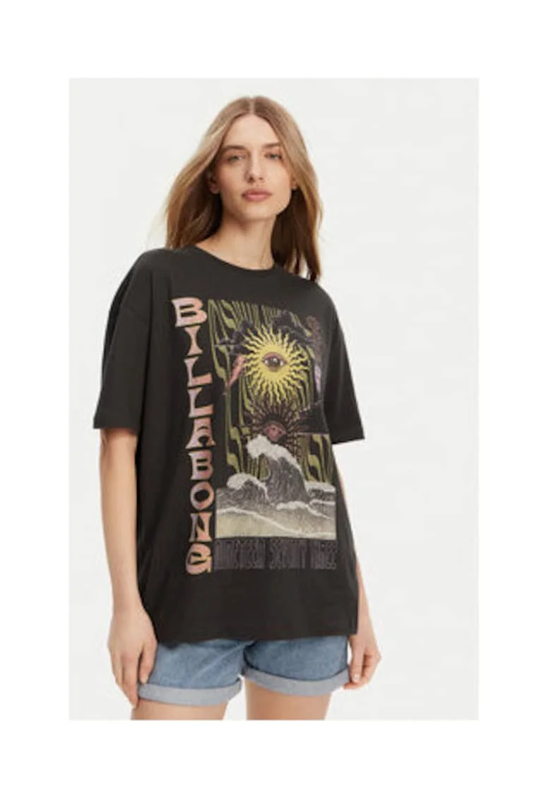 Tricou dama  negru, 100% bumbac