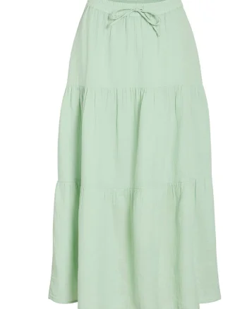 Fusta  model SILT, 100% bumbac organic, verde