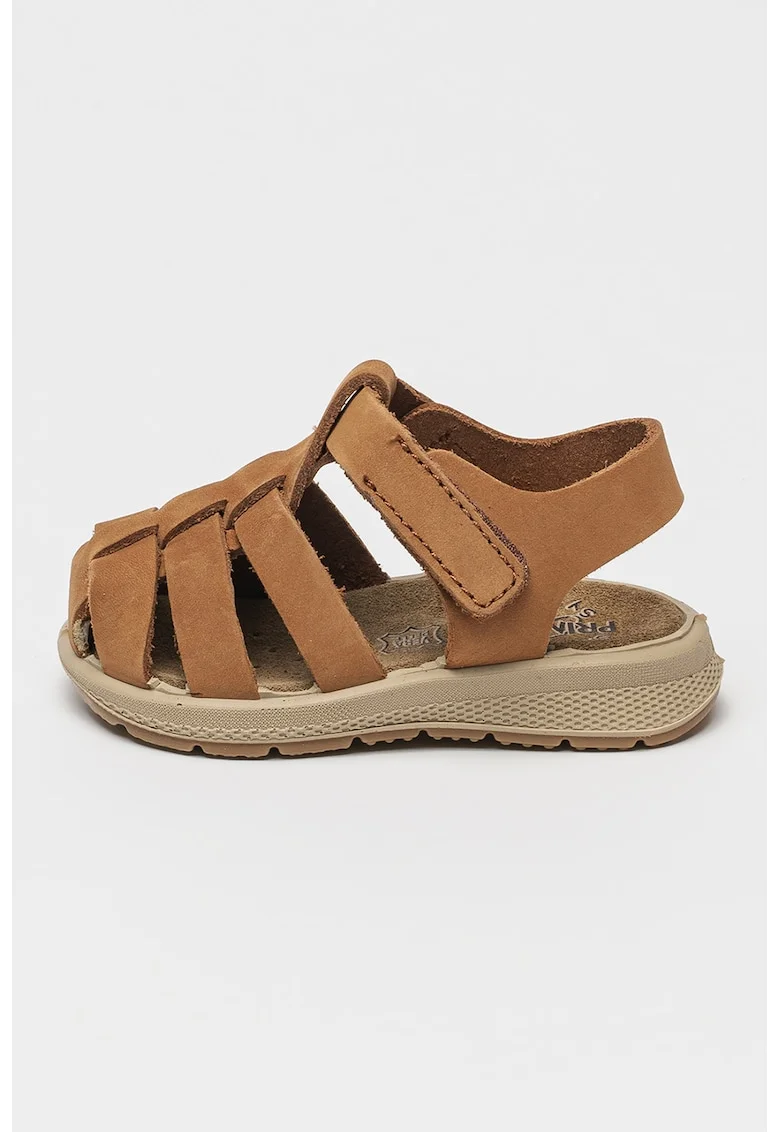 Sandale fisherman din piele, Maro deschis
