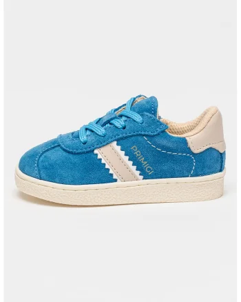 Pantofi sport low-cut de piele intoarsa, Albastru pastel