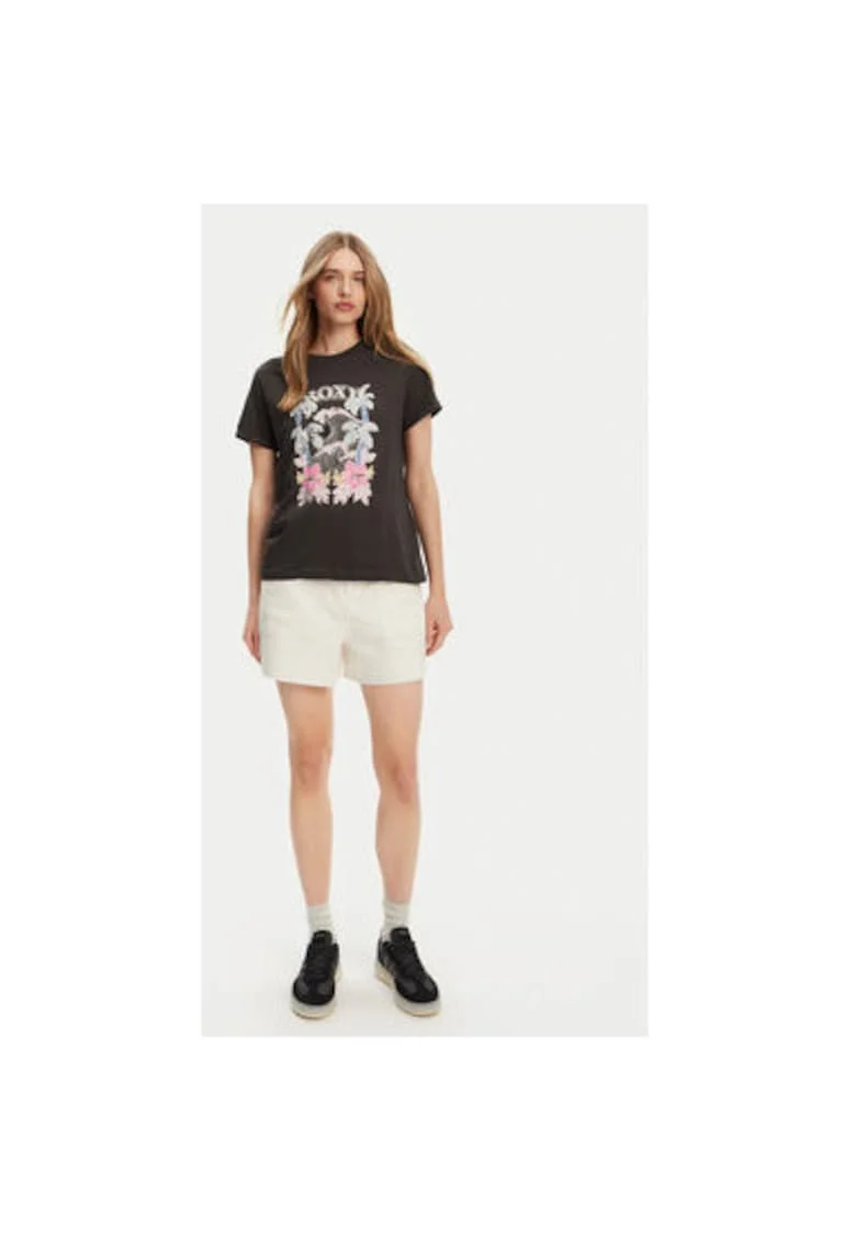 Tricou dama  ERJZT05911-KTA0, Bumbac, Gri, Gri