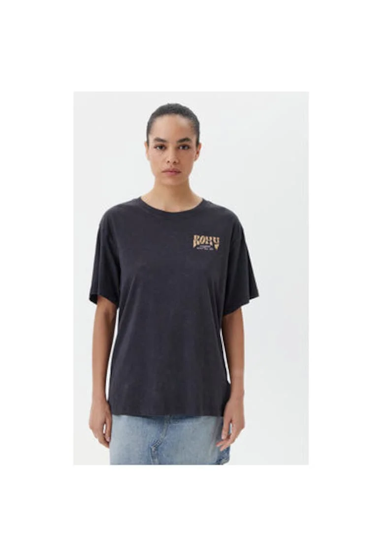 Tricou dama  model ERJZT05905-KTA0, material Bumbac, culoare Gri, Gri