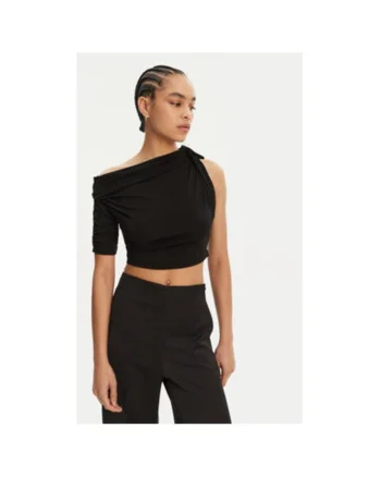 Top dama  24E241JS1582032, Bumbac, Negru, Negru