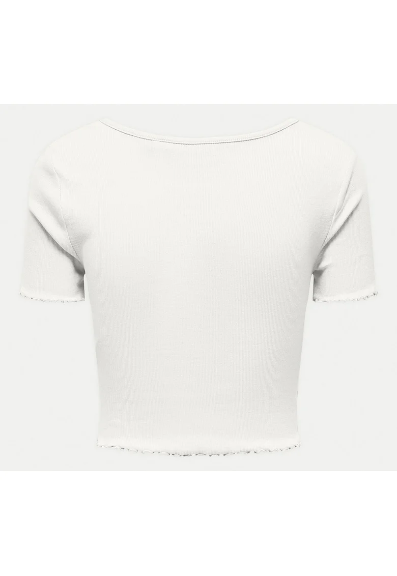 Tricou dama  15311919, Bumbac organic, Alb, Alb