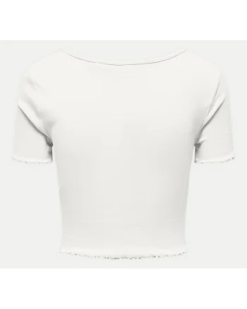 Tricou dama  15311919, Bumbac organic, Alb, Alb