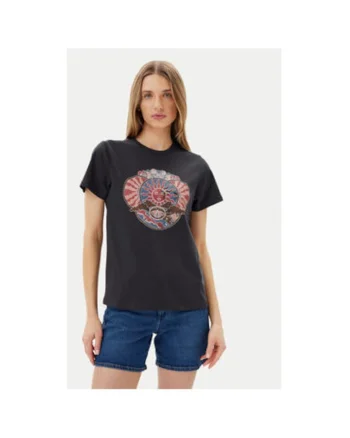 Tricou dama  112362563, Bumbac, Negru, Negru