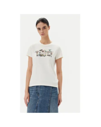 Tricou dama Levi S, 17369-2948, Alb, Alb