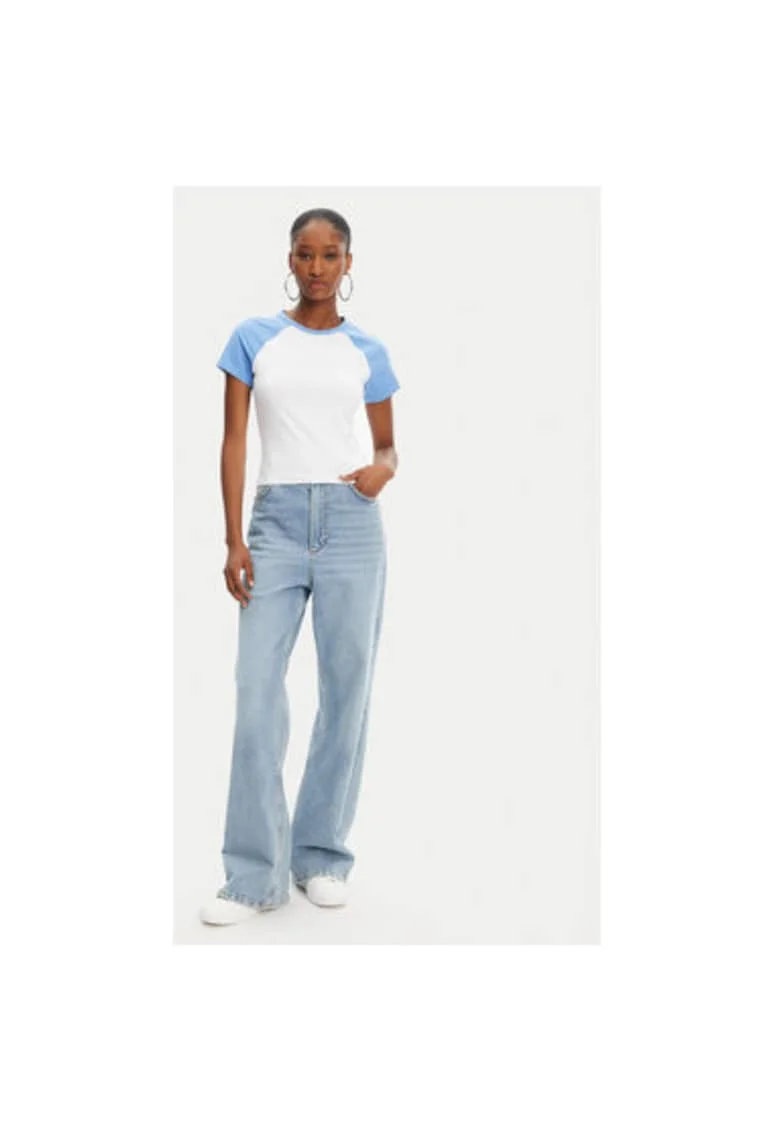 Tricou dama  JCWCT125307, Bumbac, Alb, Alb