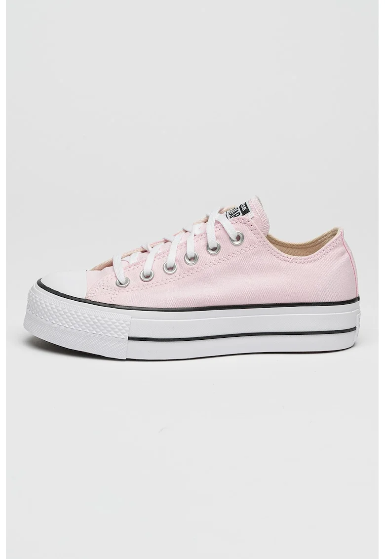 Pantofi sport low-cut cu platforma All Star Lift, Alb/Roz pastel