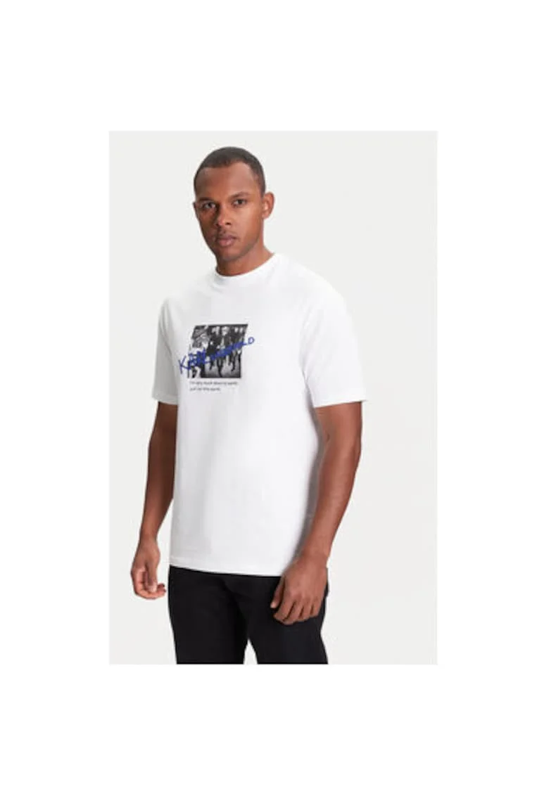 Tricou barbati  755143 553225, Bumbac, XS INTL, Alb