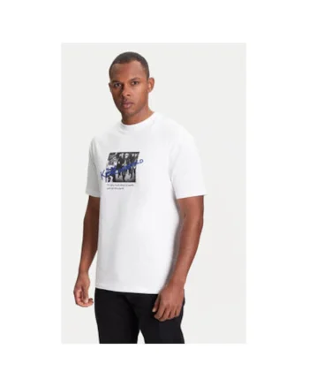 Tricou barbati  755143 553225, Bumbac, XS INTL, Alb