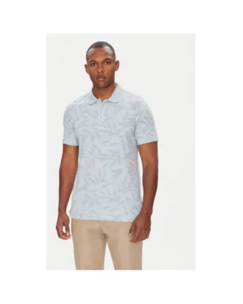 Tricou Polo barbati  C5 21434.2117, Bumbac, Albastru deschis, Albastru deschis