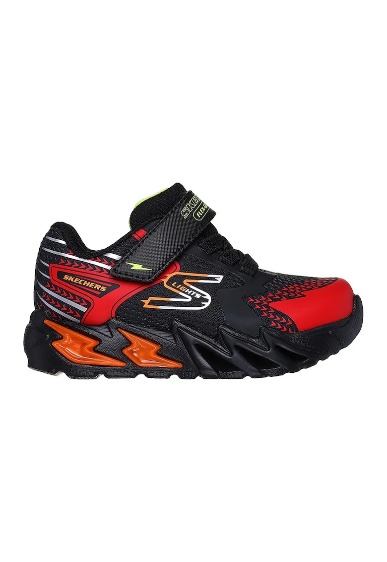 Pantofi sport cu inchidere velcro S Lights Flex-Glow Bolt, Rosu/Negru
