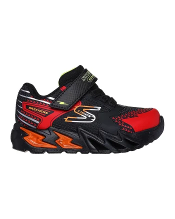 Pantofi sport cu inchidere velcro S Lights Flex-Glow Bolt, Rosu/Negru