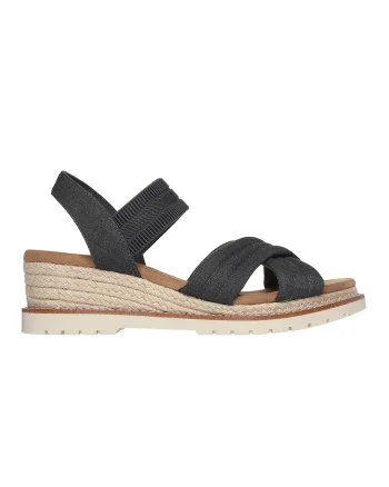 Sandale-espadrile cu talpa wedge, Gri carbune