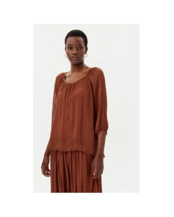 Bluza dama  TD0020, Viscoza, Maro, Maro