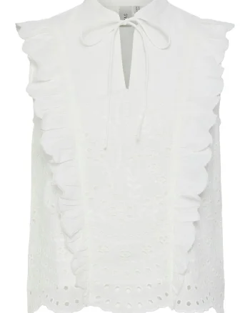 Bluza dama  26036259, Bumbac organic, Alb, Alb