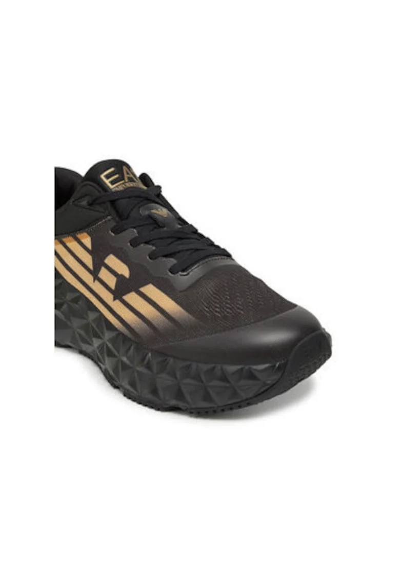 Pantofi sport barbati, X8X239 XK432,  Emporio Armani, Textil, Negru, Negru