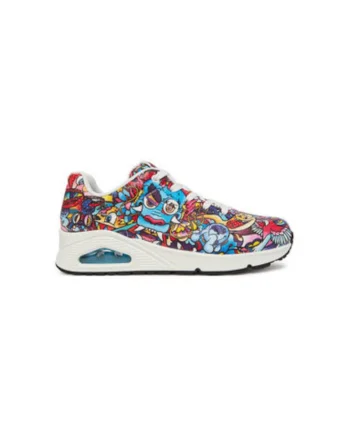 Pantofi sport dama, 177973,  Piele ecologica, Multicolor