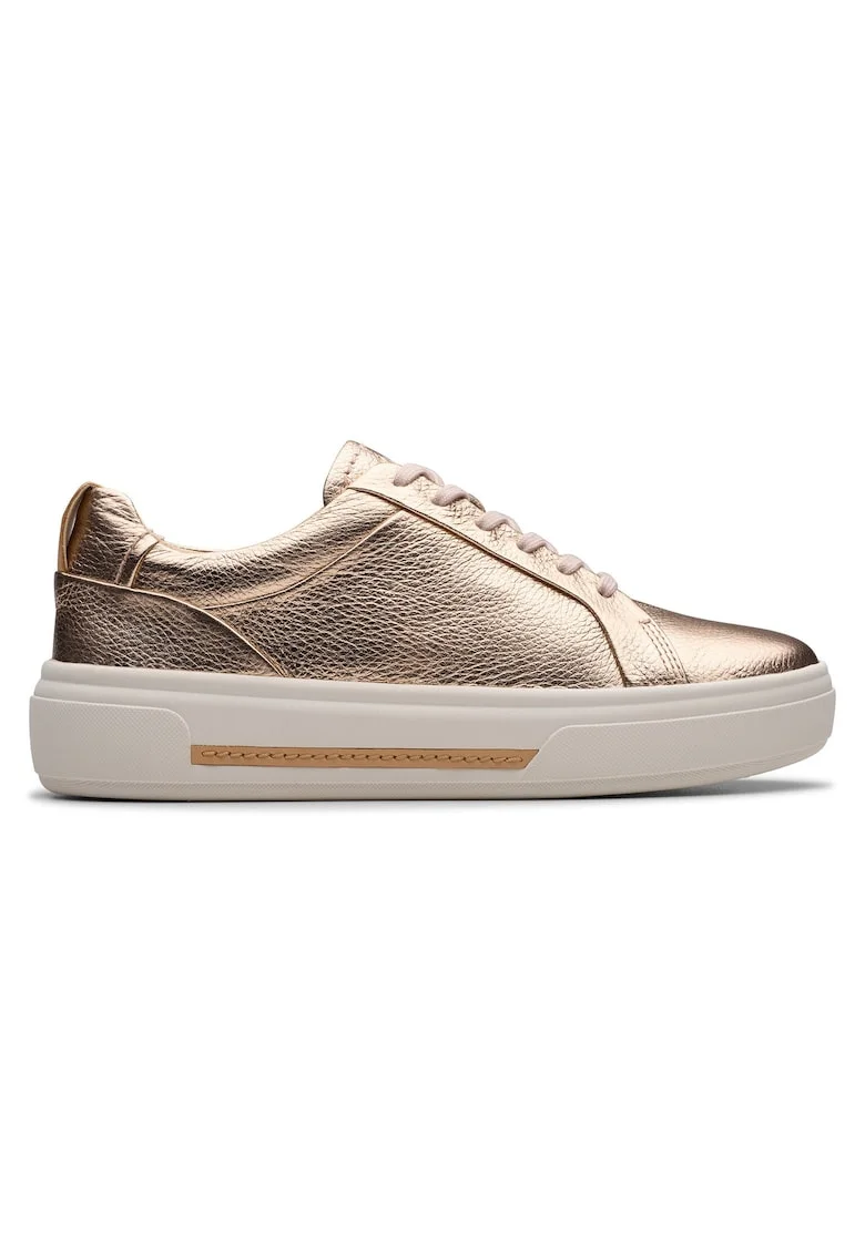 Pantofi sport dama, 26181357,  Piele naturala, Auriu