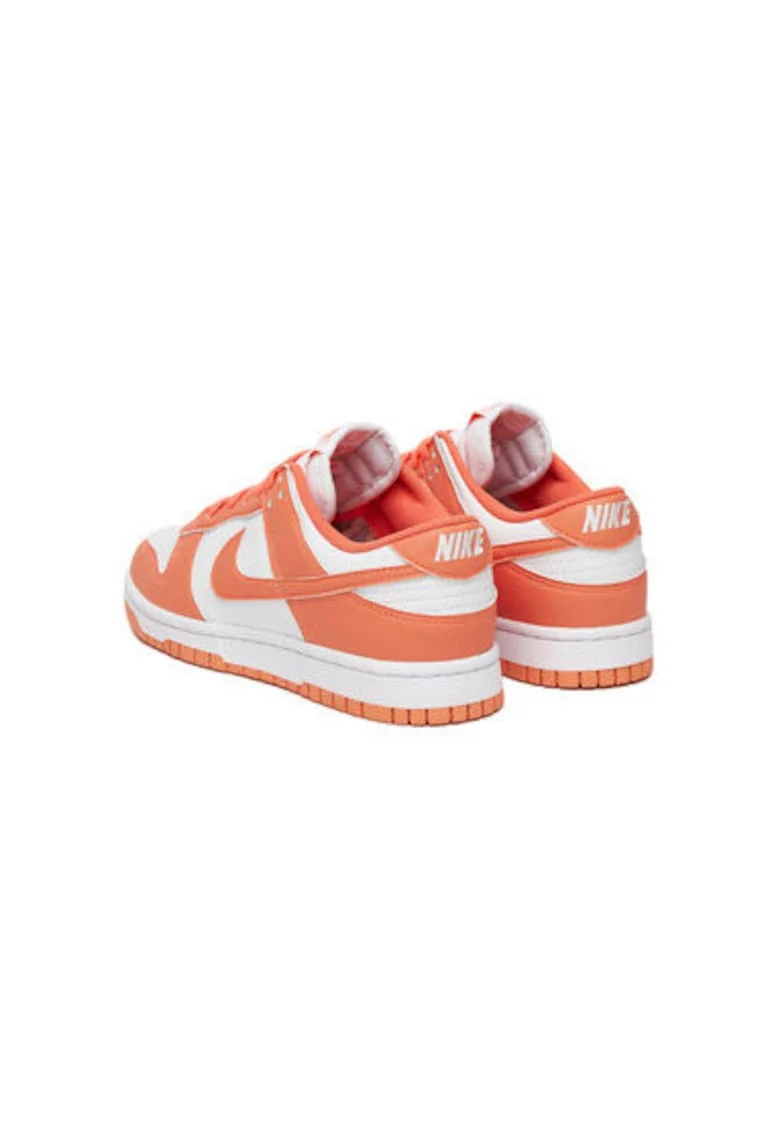 Pantofi sport dama, DD1873,  Piele ecologica, 37.5 EU, Alb/Portocaliu, Alb/Portocaliu