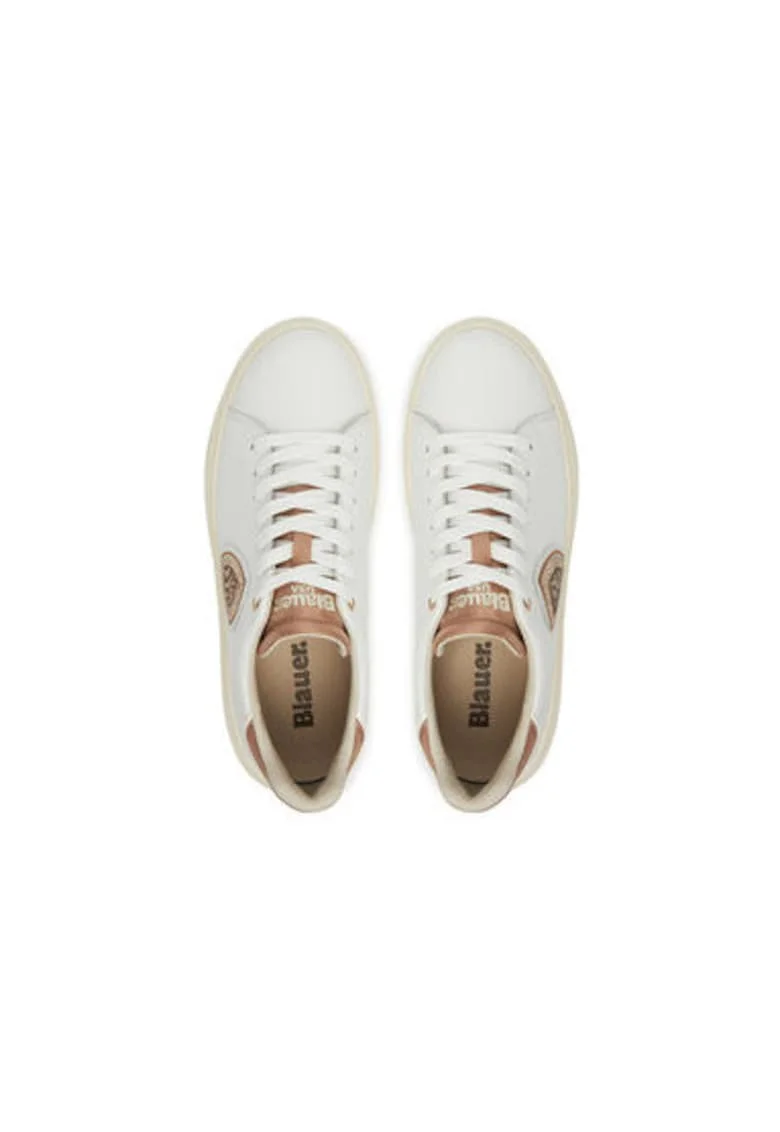 Pantofi sport dama, S5VENUS01/SAT,  Piele naturala, Alb