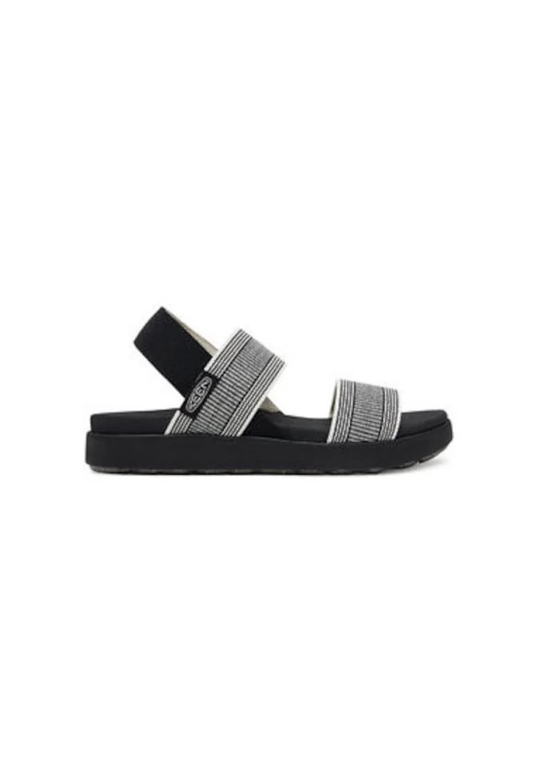 Sandale dama, 1030142,  Textil, 37 EU, Alb/Negru, Alb/Negru