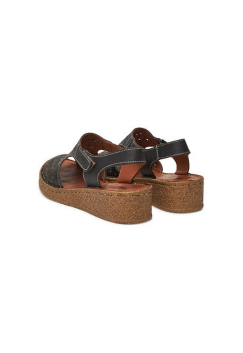 Sandale dama, 710226-01,  Piele naturala, Negru